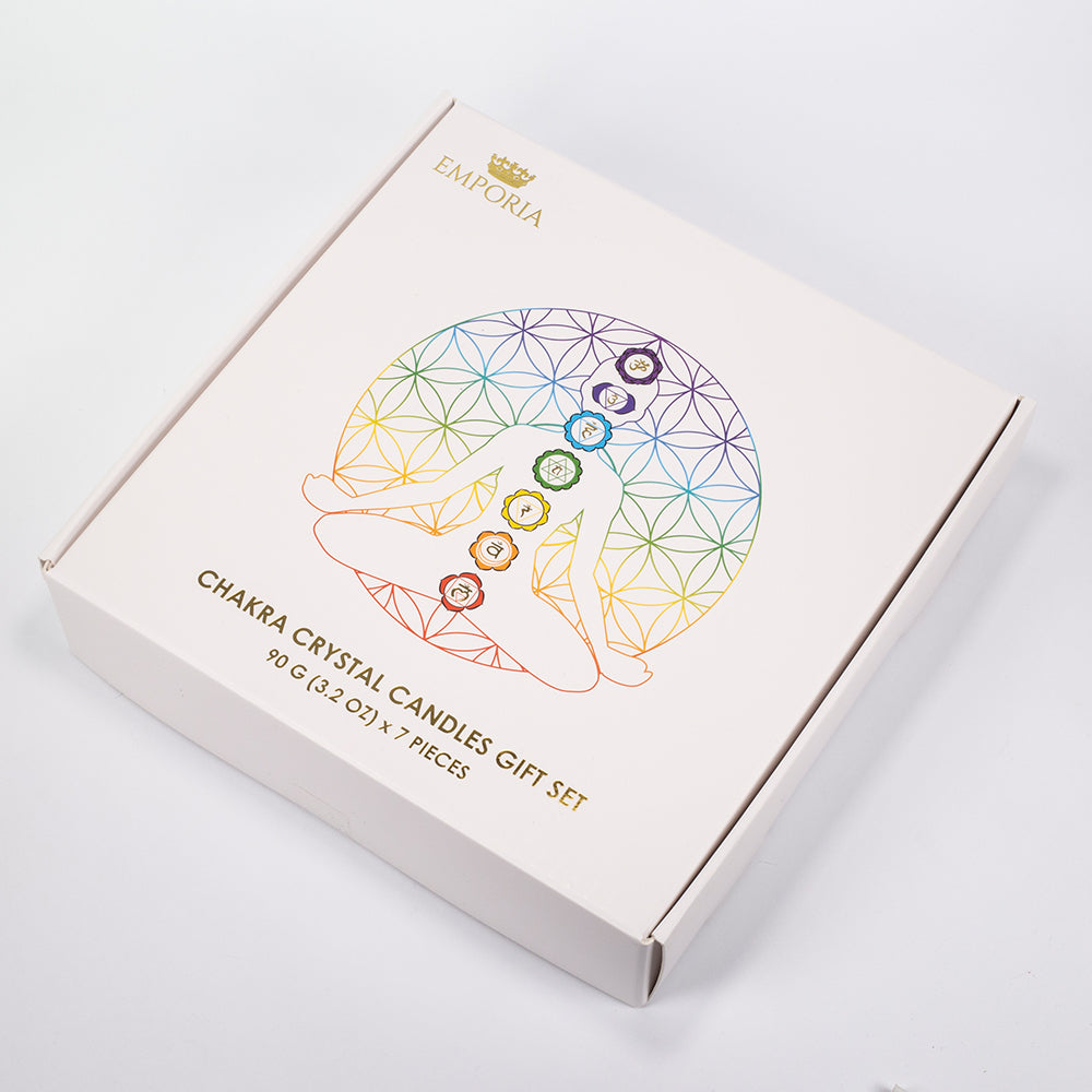 Set de 7 lumânări chakra Emporia + brățară și colier CADOU