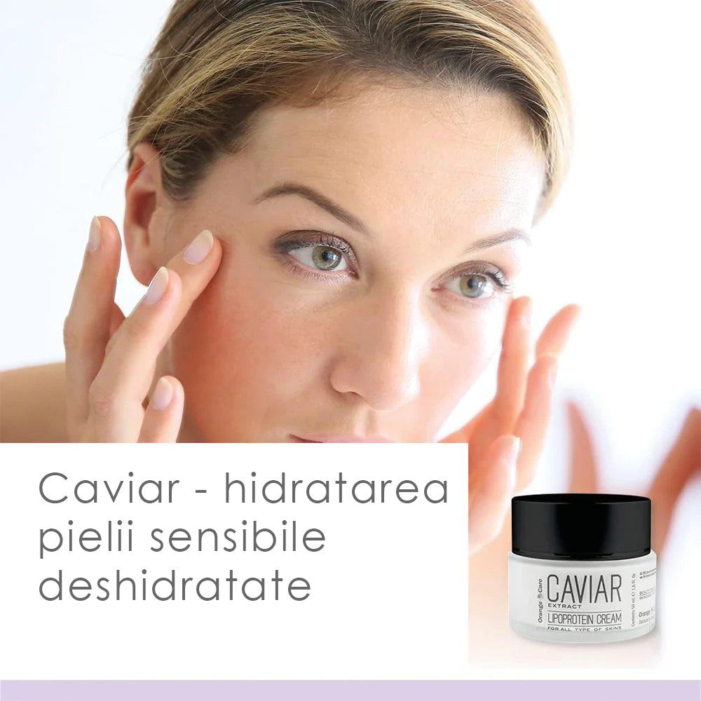 Cremă de Față Hidratantă cu Extract de Caviar pentru toate tipurile de piele, 50 ml