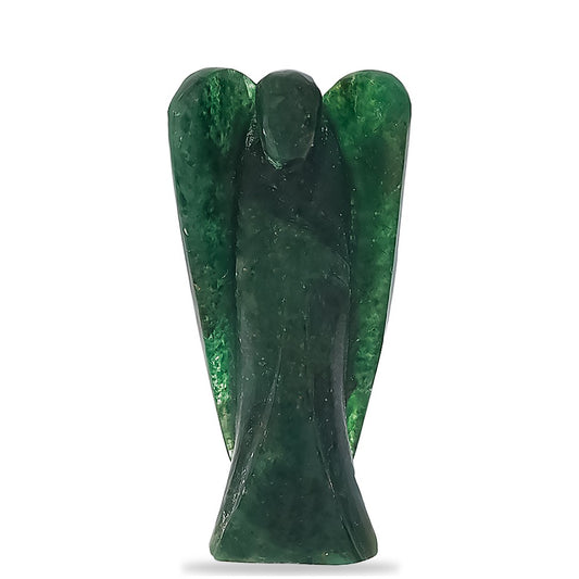 Îngerul abundenței, talisman cu aventurin verde, 118 carate