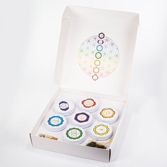 Set de 7 lumânări chakra Emporia + brățară și colier CADOU