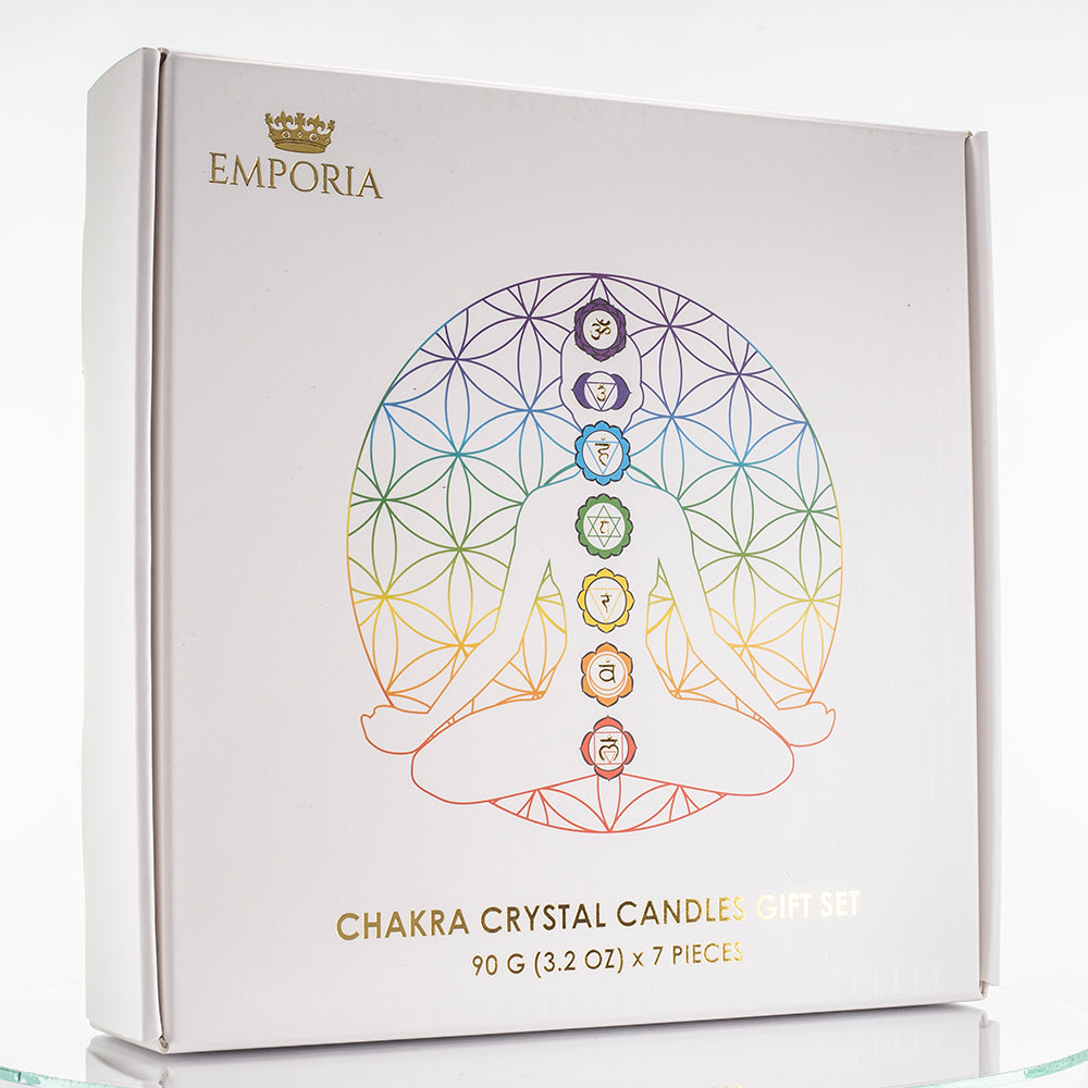 Set de 7 lumânări chakra Emporia + brățară și colier CADOU