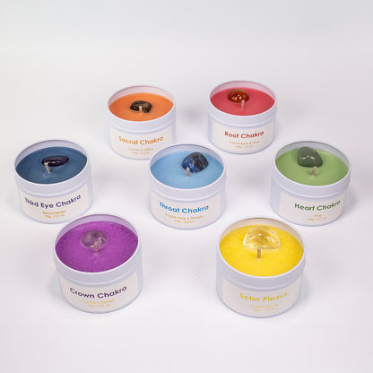 Set de 7 lumânări chakra Emporia + brățară și colier CADOU