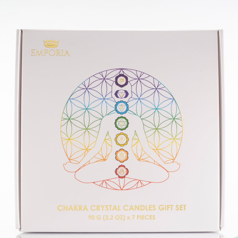 Set de 7 lumânări chakra Emporia + brățară și colier CADOU