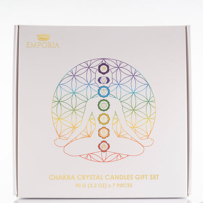 Set de 7 lumânări chakra Emporia + brățară și colier CADOU