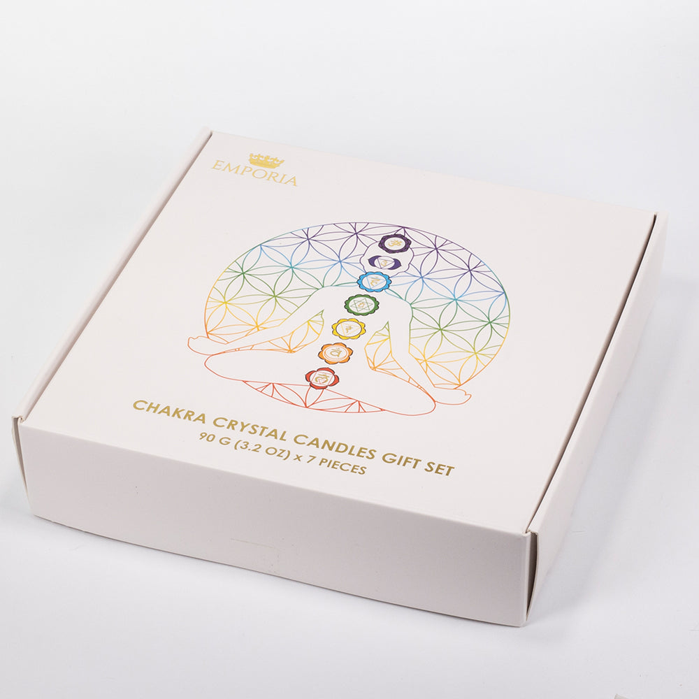 Set de 7 lumânări chakra Emporia + brățară și colier CADOU