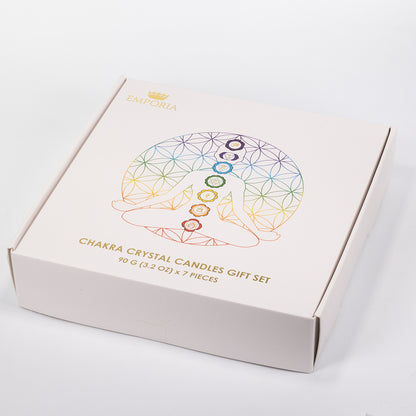 Set de 7 lumânări chakra Emporia + brățară și colier CADOU