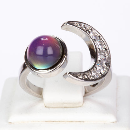 Inel energetic Emporia® White Crystal Moon cu cristal alb Emporia®