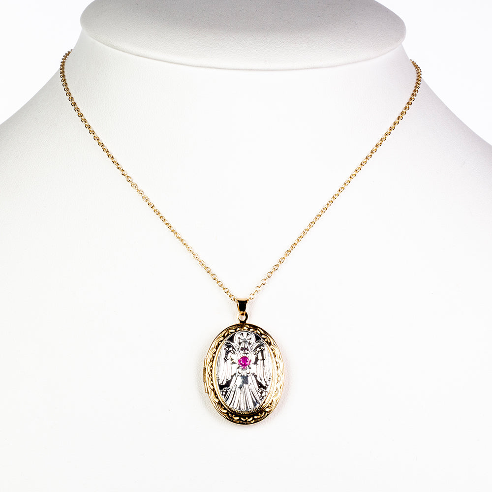 Colier cu medalion protector angelic