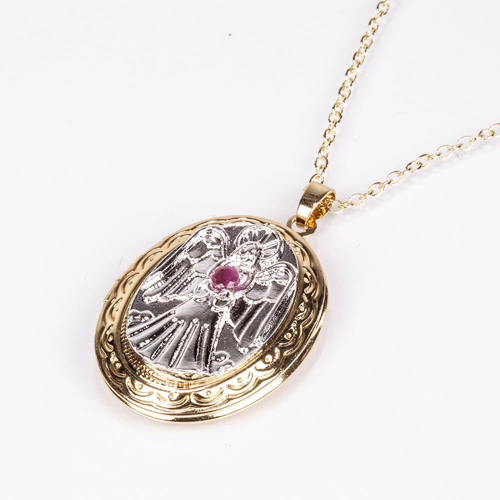 Colier cu medalion protector angelic