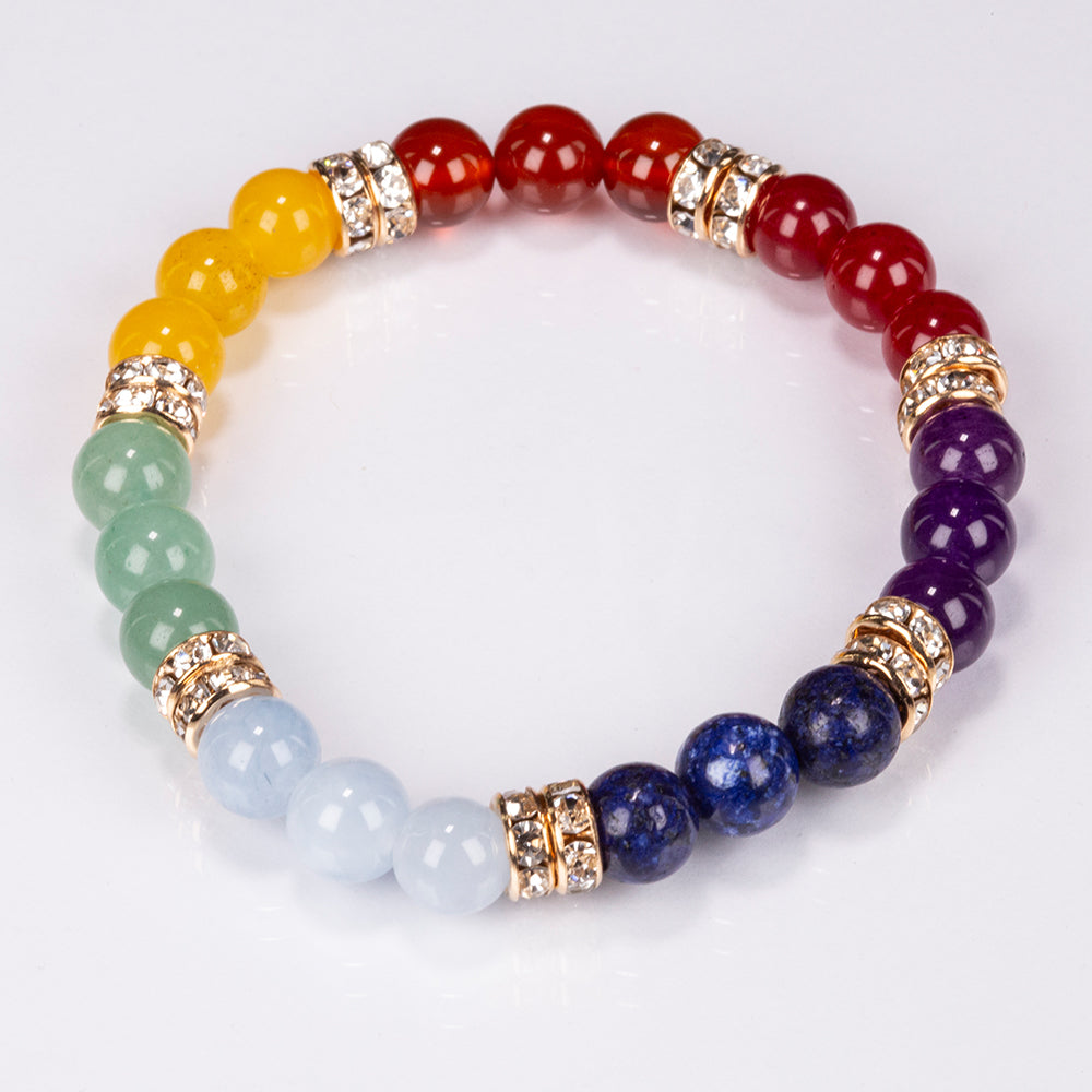 Brățară cu Minerale Chakra Luminii Interioare – 19 cm