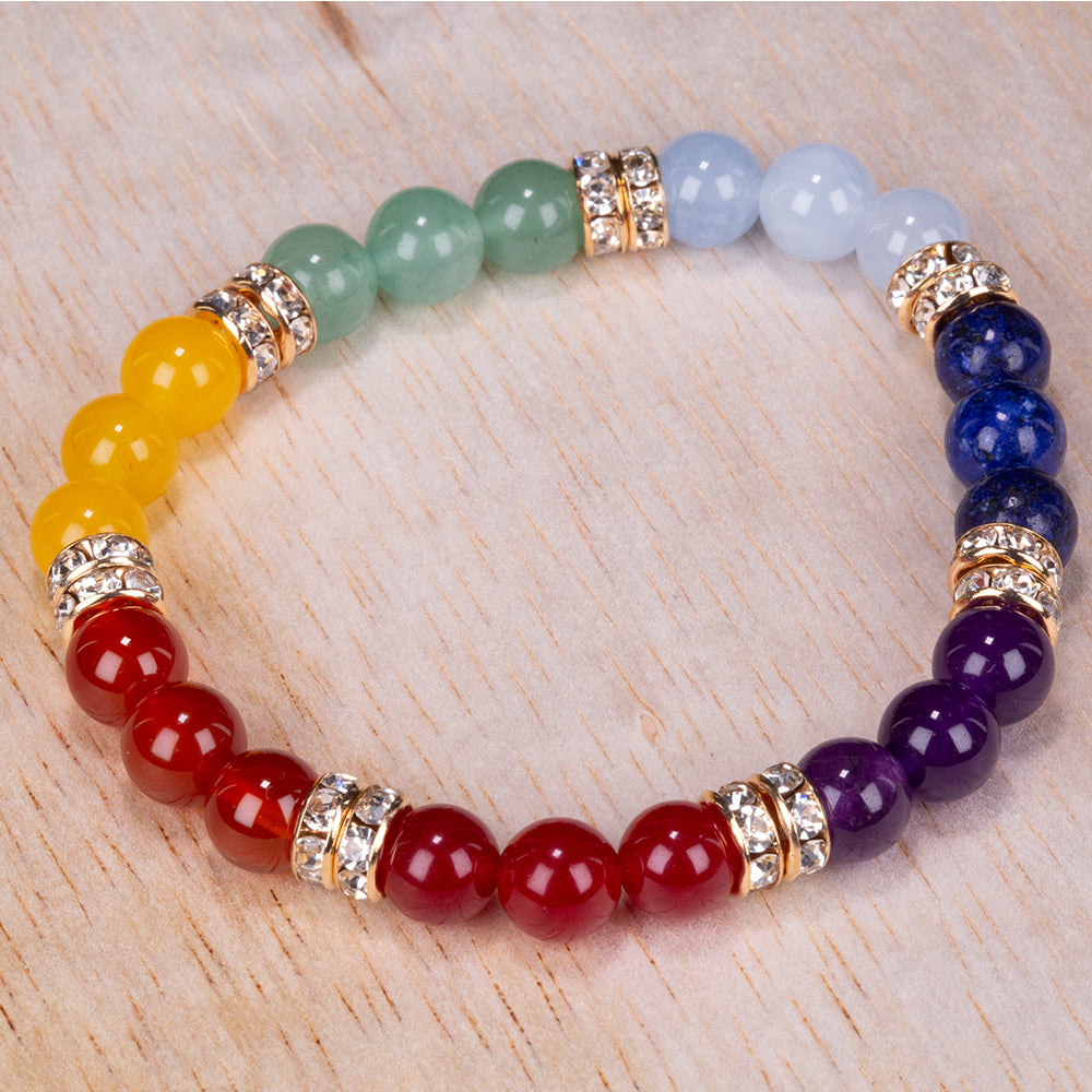 Brățară cu Minerale Chakra Luminii Interioare – 19 cm