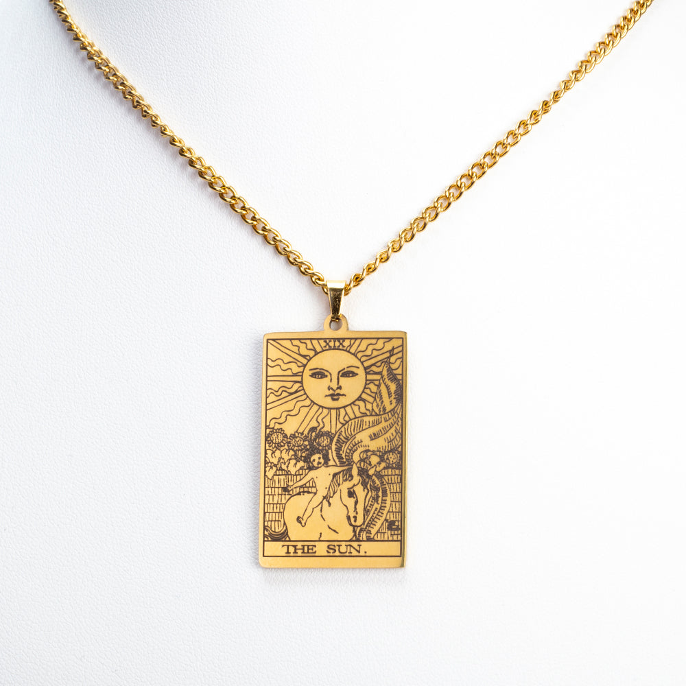 Pandantiv tarot „ Soare ” cu lanț