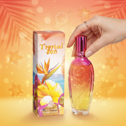 100 ml Parfum EDP "TROPICAL SUN" cu Arome Fructate și Mosc pentru Femei