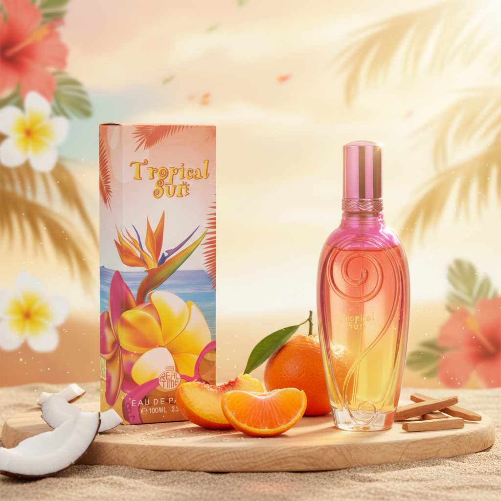 100 ml Parfum EDP "TROPICAL SUN" cu Arome Fructate și Mosc pentru Femei