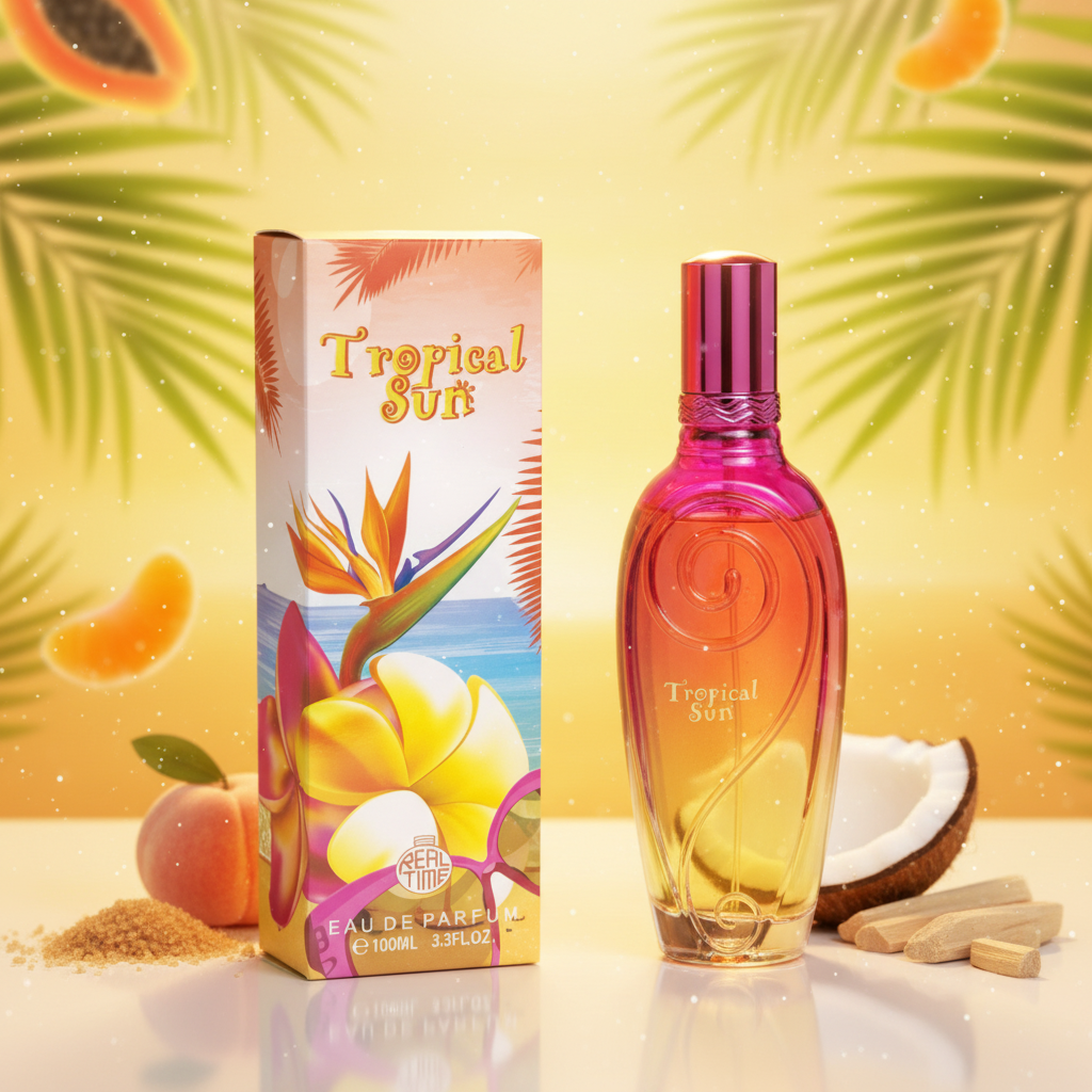100 ml Parfum EDP "TROPICAL SUN" cu Arome Fructate și Mosc pentru Femei