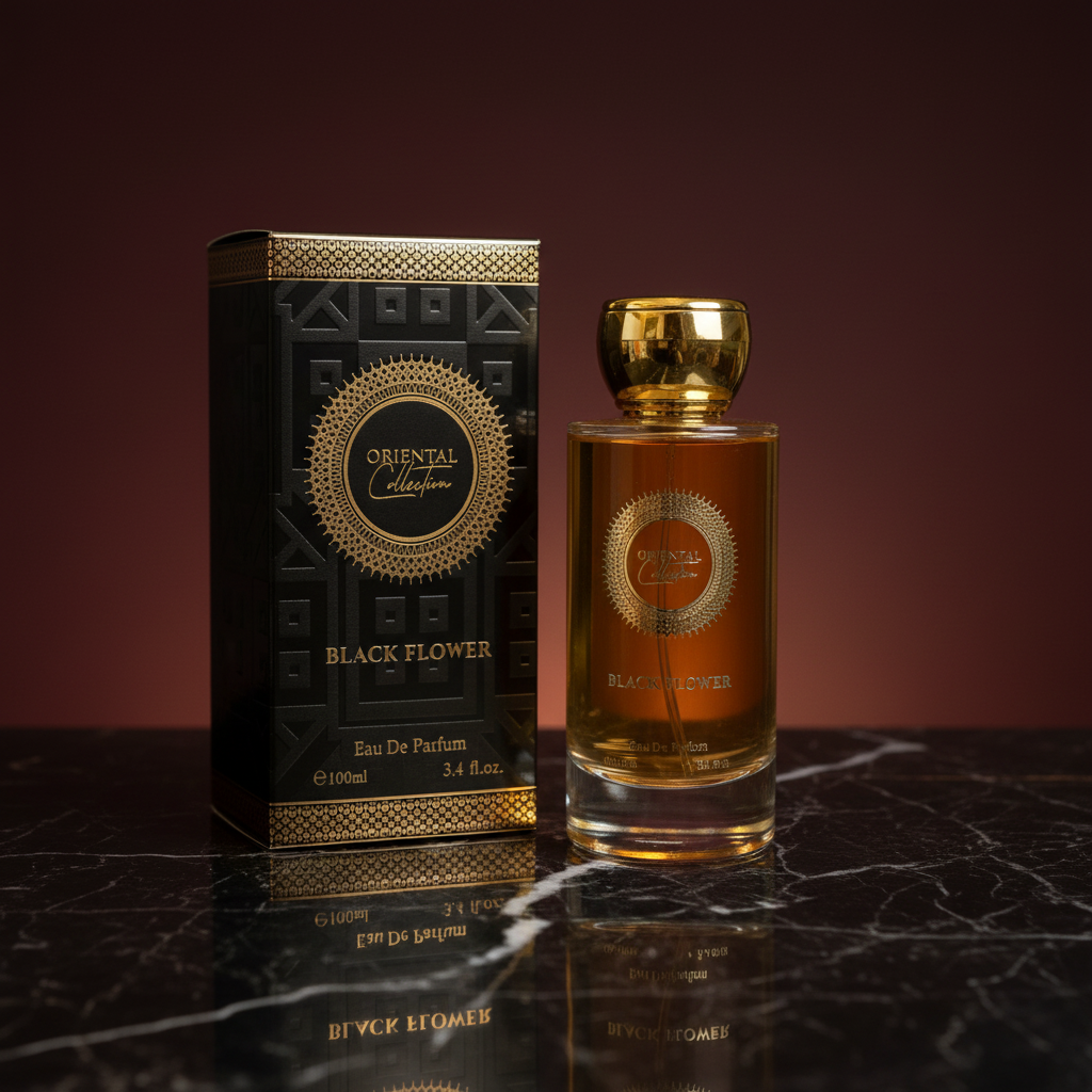 100 ml EDP BLACK FLOWER cu arome senzuale, dulci și incitante unisex
